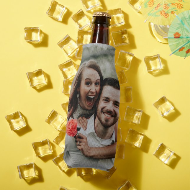 "Add Your Own Photo"  Bottle Cooler (In Situ Summer)