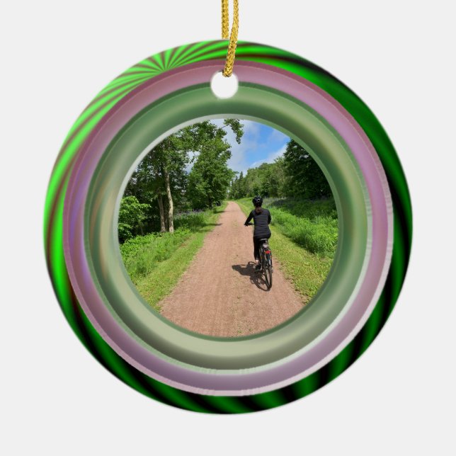 Add Your Own Photo Ceramic Ornament (Front)