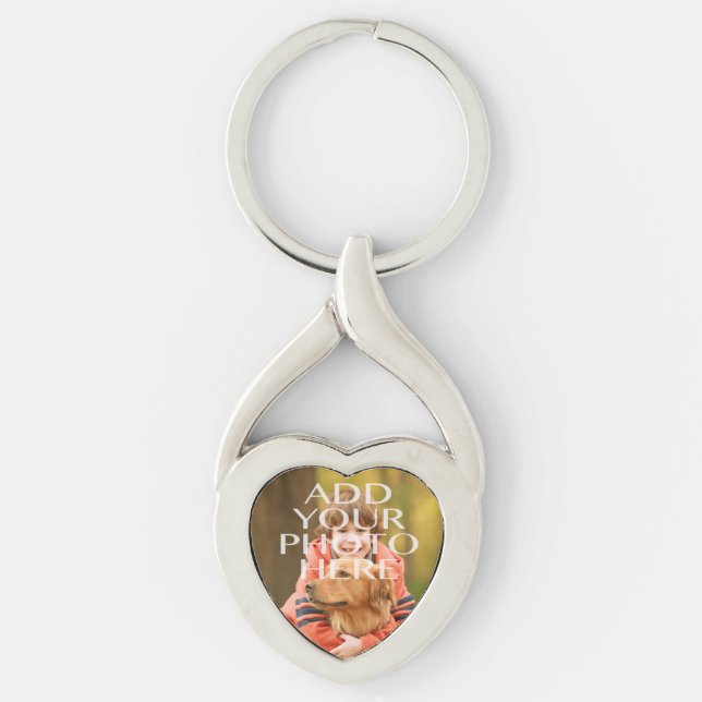 Add Your Own Photo Custom Personalised Key Ring (Front)