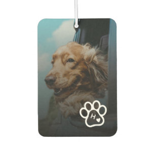 Add Your Own Photo Dog Pets Monogram Car Air Freshener