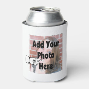 Add your own Photo for gifts Can Cooler