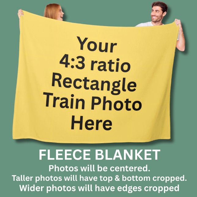 Add Your Own Photo Here - Large  Fleece Blanket (Creator Uploaded)