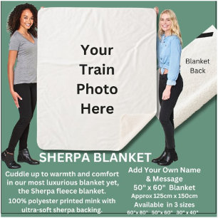 Add Your Own Photo Here Sherpa Blanket