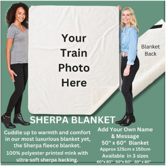 Add Your Own Photo Here Sherpa Blanket