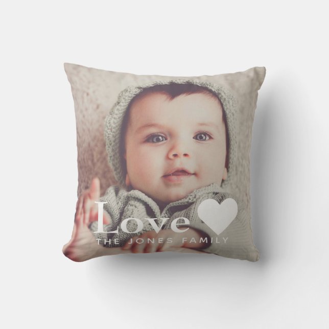 Add your own Photo Love Scatter Cushion (Front)