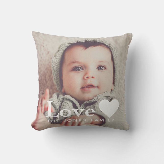 Add your own Photo Love Scatter Cushion (Front)
