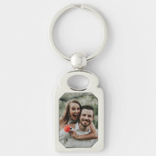 "Add Your Own Photo" Metal Keychain