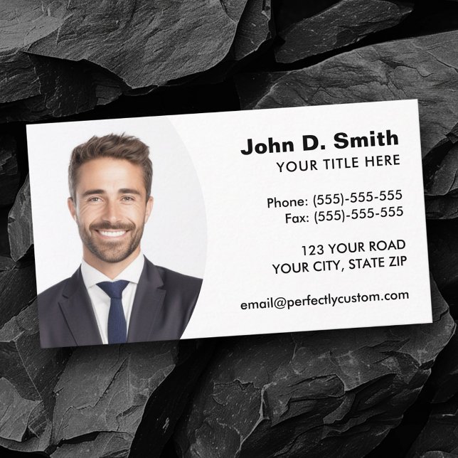 Add your own photo modern professional business card (Add your own photo modern professional business card)