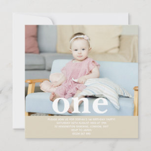 Add your own photo One First Birthday Party