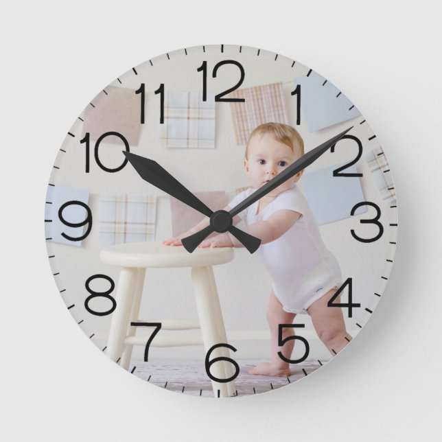 Add Your Own Photo Personalised Acrylic Wall Clock (Front)