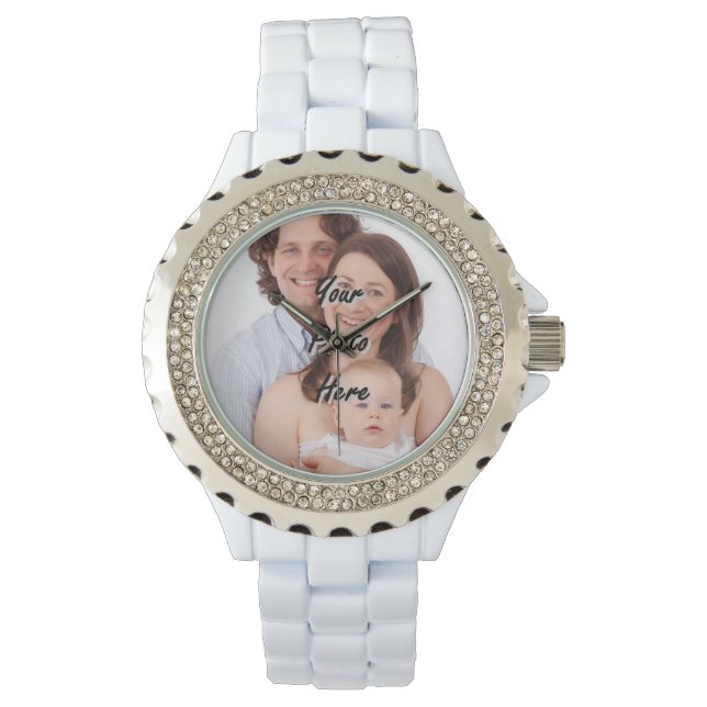 Add your own photo personalised watch (Front)