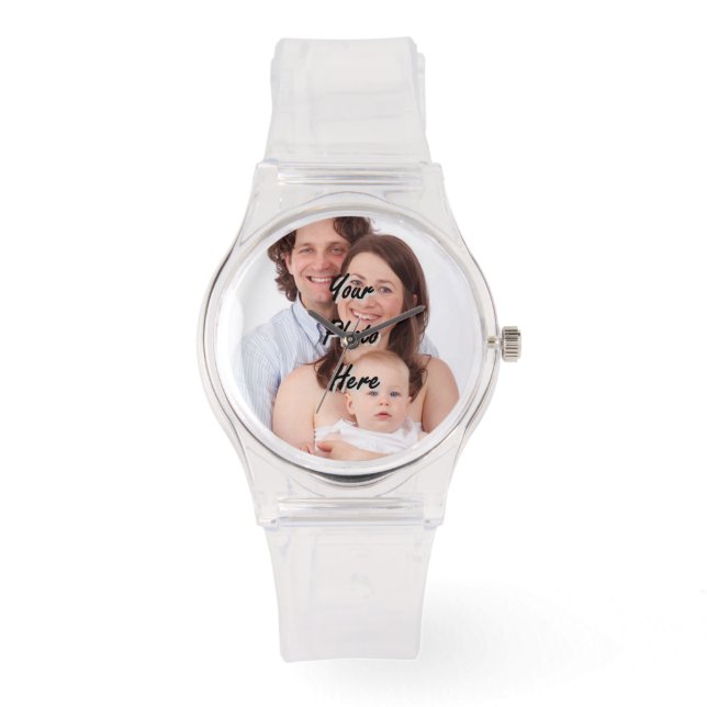 Add your own photo personalised watch (Front)