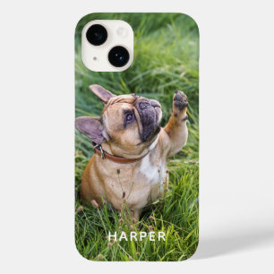 Add Your Own Photo Pet Dog Personalised Name Case-Mate iPhone 14 Case