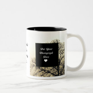 ADD YOUR OWN PHOTO & TEXT Two-Tone COFFEE MUG