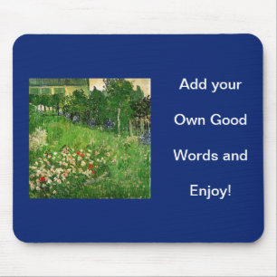 Add your own picture and words mouse pad
