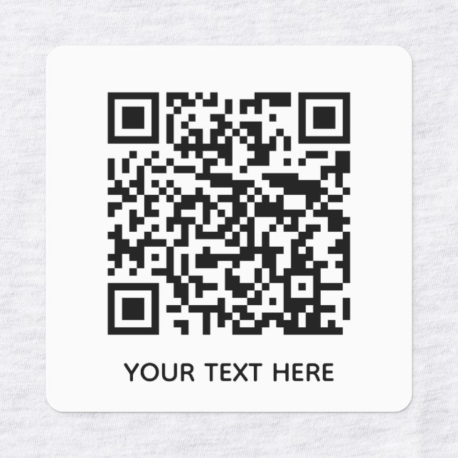 Add your own QR Code text Scan Minimal Simple  (Design 1)