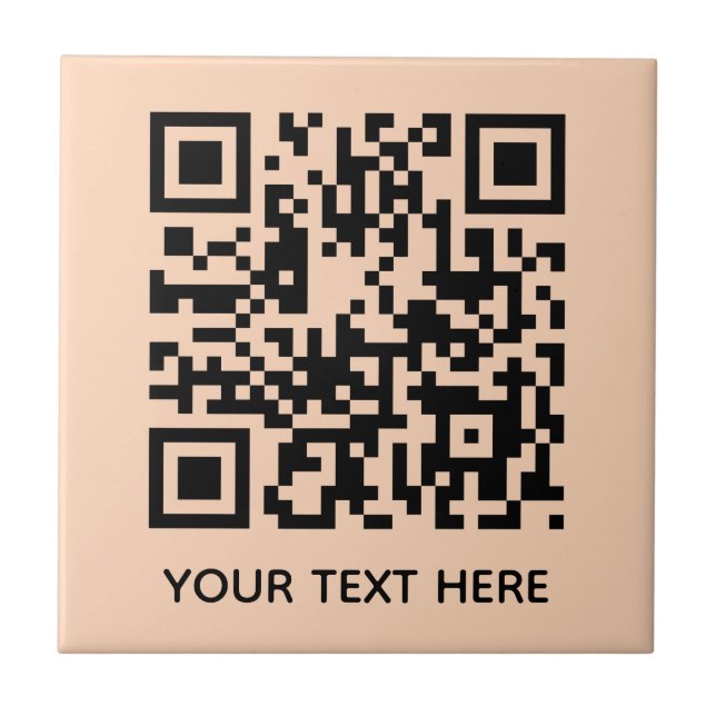 Add your own QR Code text Scan Minimal Simple Tile (Front)