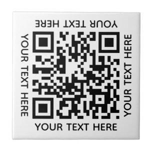 Add your own QR Code text Scan Minimal Simple Tile