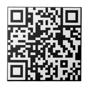 Add your own QR Code text Scan Minimal Simple Tile