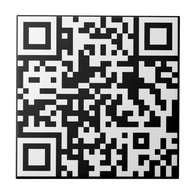 Add your own QR Code text Scan Minimal Simple Tile (Front)
