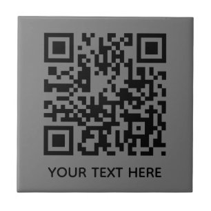 Add your own QR Code text Scan Minimal Simple Tile