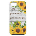 Add Your Own Quote, Name, Verse Rustic Sunflowers