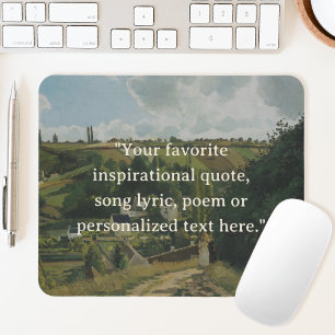 Add Your Own Quote Vintage Cottagecore Mouse Pad