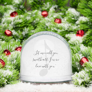 Add Your Own Song Lyric Snowglobe