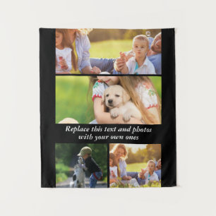 Add your own text and photos tapestry