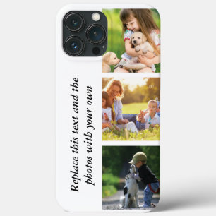 Add your own text and pics  iPhone 13 pro max case