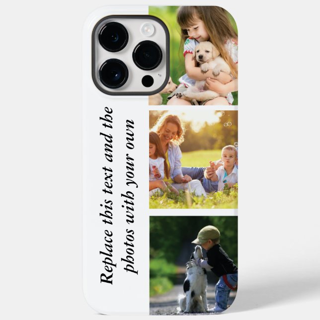 Add your own text and pics  Case-Mate iPhone case (Back)