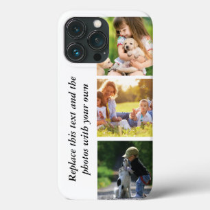 Add your own text and pics iPhone 13 pro case