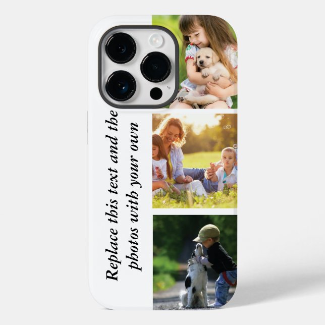 Add your own text and pics  Case-Mate iPhone case (Back)