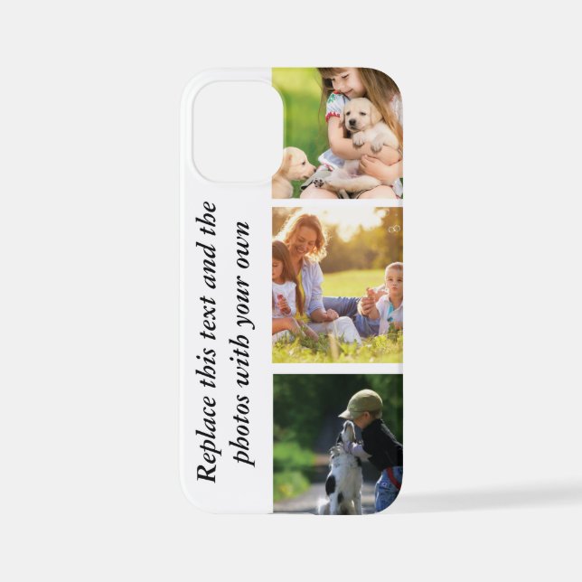 Add your own text and pics  iPhone case (Back)
