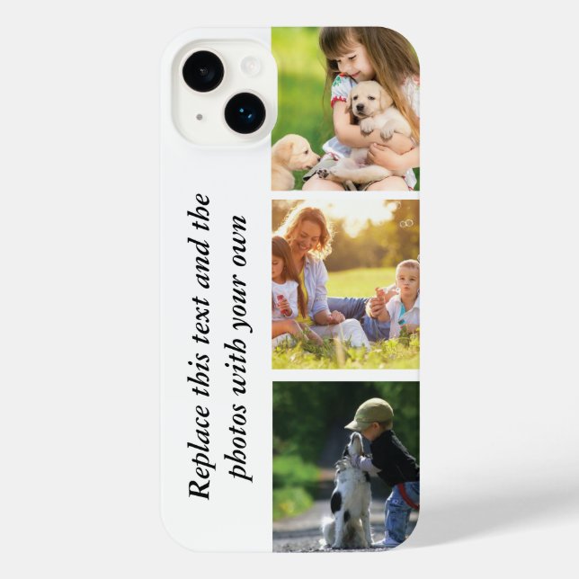 Add your own text and pics  iPhone case (Back)