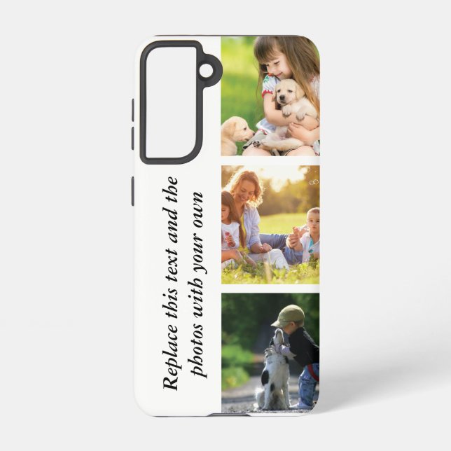 Add your own text and pics  samsung galaxy s21 case (Back)