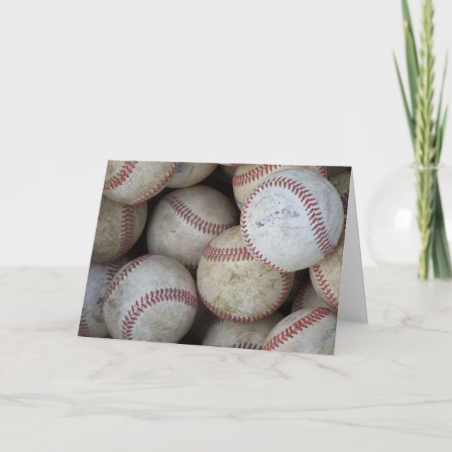 ADD YOUR OWN TEXT Baseball Themed Card (Front)