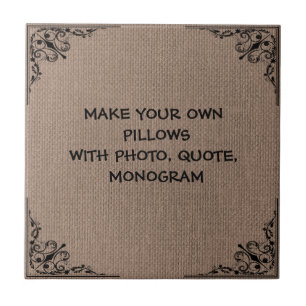 ADD YOUR OWN TEXT CERAMIC TILE
