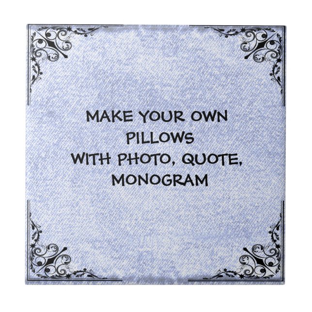 ADD YOUR OWN TEXT CERAMIC TILE (Front)