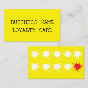ADD YOUR OWN TEXT Coffee Shop Drinks Loyalty Card 