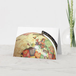 ADD YOUR OWN TEXT Globe Card