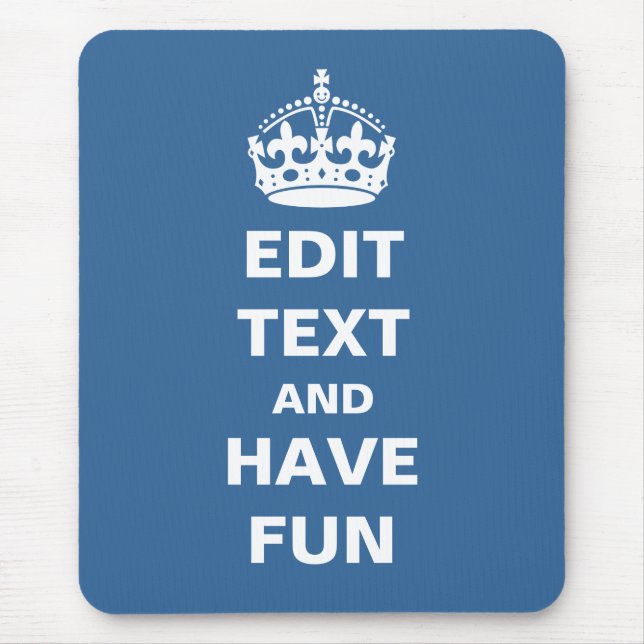 Add your own text here! mouse pad (Front)