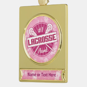 Add Your Own Text Lacrosse Aunt Christmas Ornament