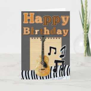 Add Your Own Text: Musical Birthday Card