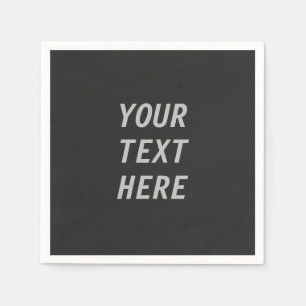 Add Your Own Text  Napkin