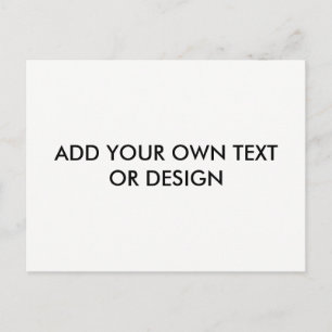 Add your own text or design, Customise Postcard