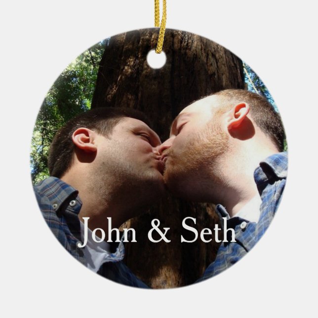 Add Your Own Text & Photo Custom Ornament (Front)