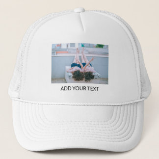 Add Your Own Text & Photo Personalised Trucker Hat