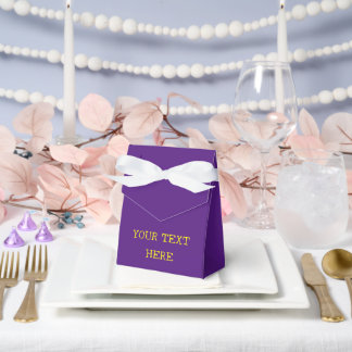 ADD YOUR OWN TEXT purple  Favour Box