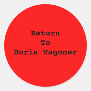 ADD YOUR OWN TEXT-STICKER CLASSIC ROUND STICKER